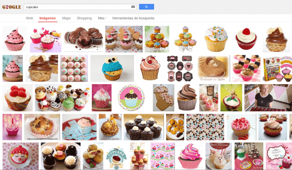 Cupcake en Google