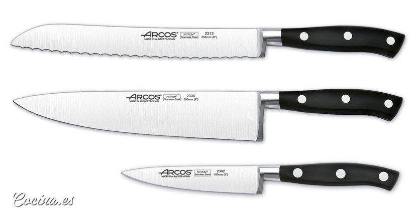 Comprar cuchillos profesionales Ribiera Blanc Arcos cocinero de 30 cm